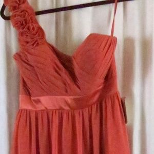 Bari Jay Dress 8 off Shoulder Orange